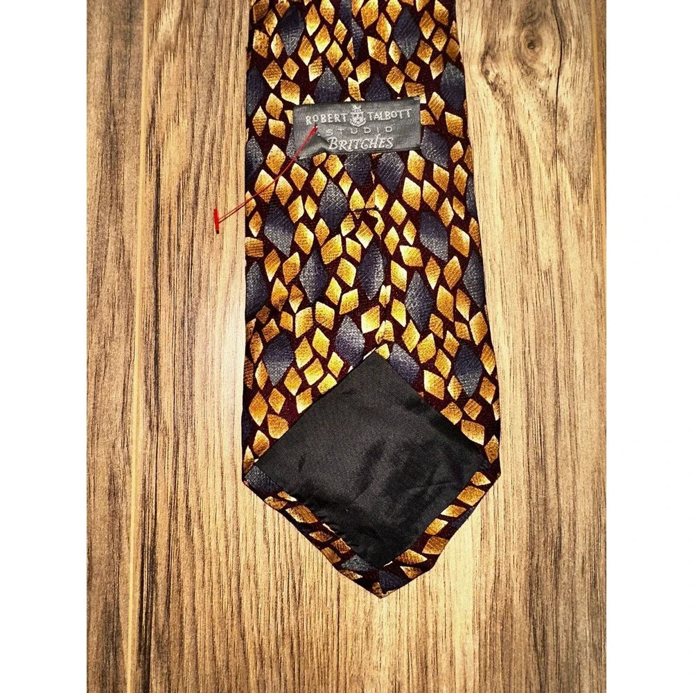 Robert Talbott Men's Neck Tie Studio Britches‎ Silk Hand Made